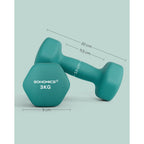 Halter - 2 Gewichte von 3 kg - Halfterset - hellblau