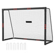 Voetbaldoel - Met PE-net en Schuimbescherming - Zwart - 120 x 300 x 200 cm