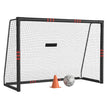 Voetbaldoel - Met PE-net en Schuimbescherming - Zwart - 120 x 300 x 200 cm