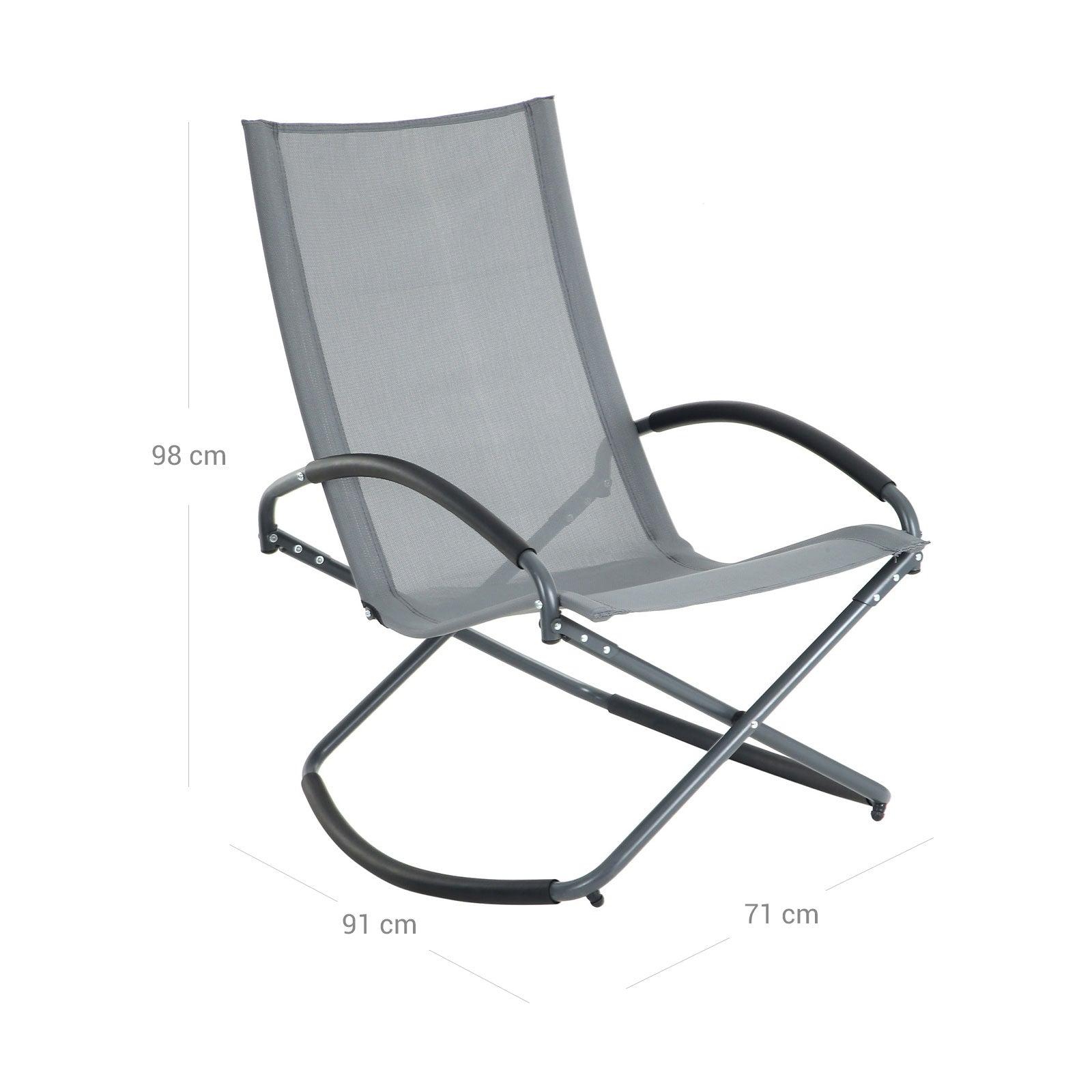 Schwung Gardenstuhl - grau