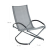Schwung Gardenstuhl - grau