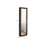 Juwelierschrank - Hängende Spiegelschrank - Wandschrank - Vintage Brown