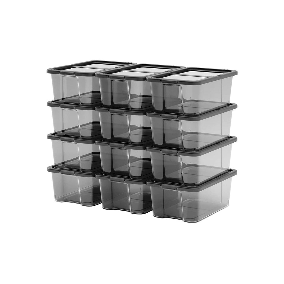 Schuhkartons - Aufbewahrungsboxen - 12 - transparent - bis Größe 41