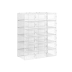 Schuhkartons - Schuhe Aufbewahrungsboxen - 18 - transparenter Kunststoff