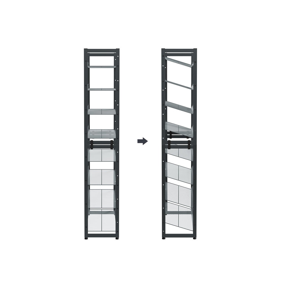 Schuhregal - 8 Level - Stapelbare Schuhspeicherung - 2 x 4 Level