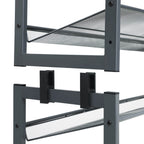 Schuhregal - 8 Level - Stapelbare Schuhspeicherung - 2 x 4 Level
