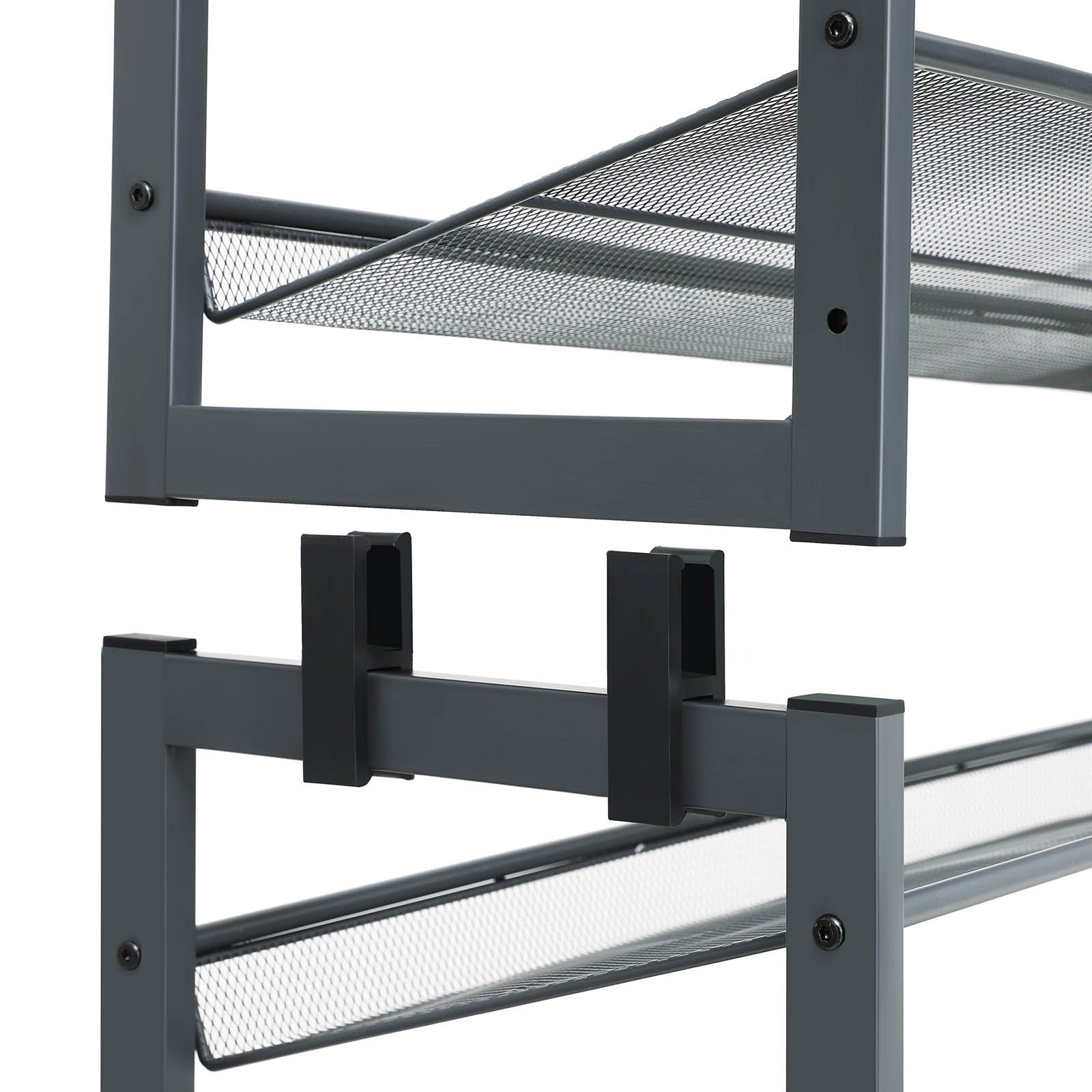 Schuhregal - 8 Level - Stapelbare Schuhspeicherung - 2 x 4 Level