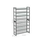 Schuhregal - 8 Level - Stapelbare Schuhspeicherung - 2 x 4 Level