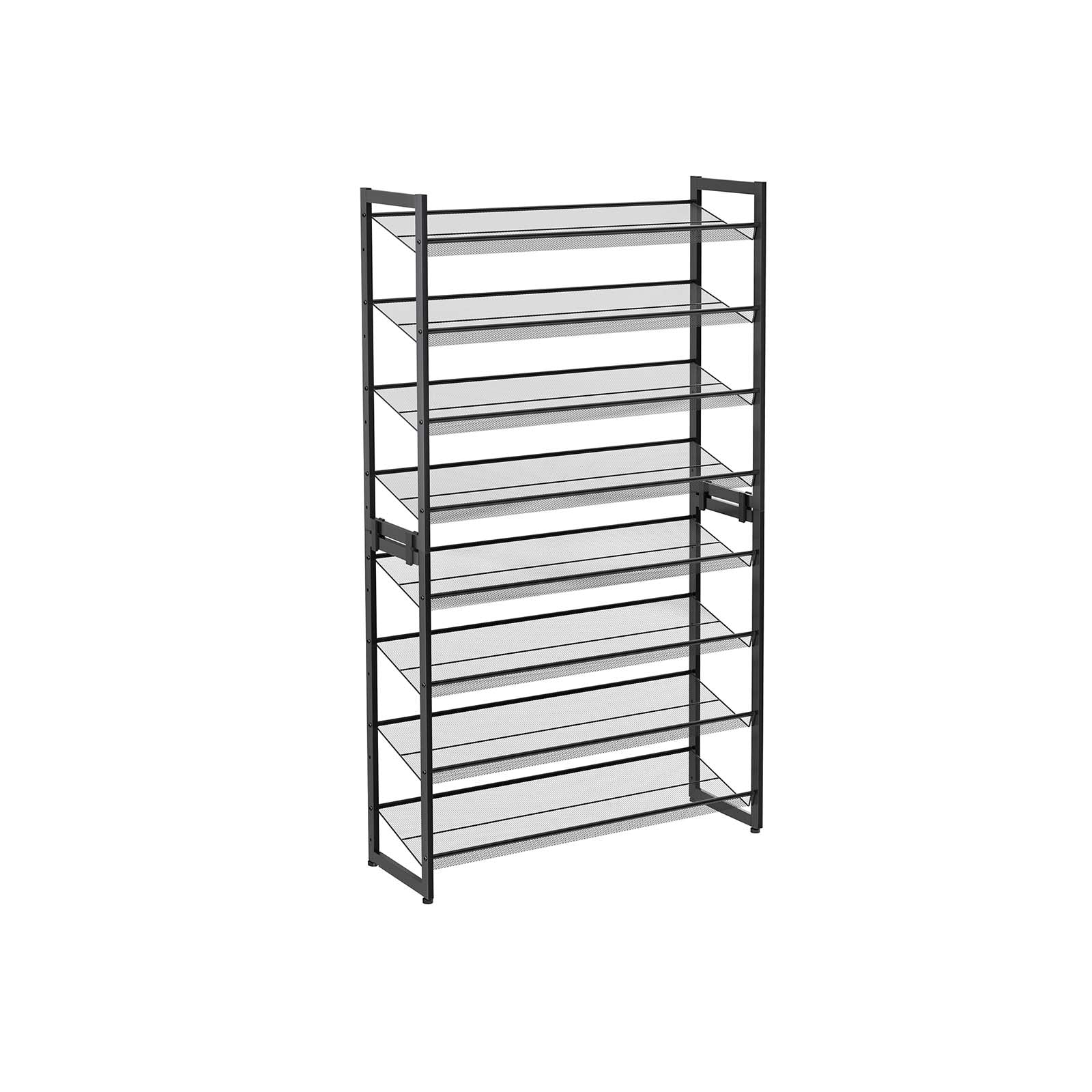 Schuhregal - 8 Level - Stapelbare Schuhspeicherung - 2 x 4 Level