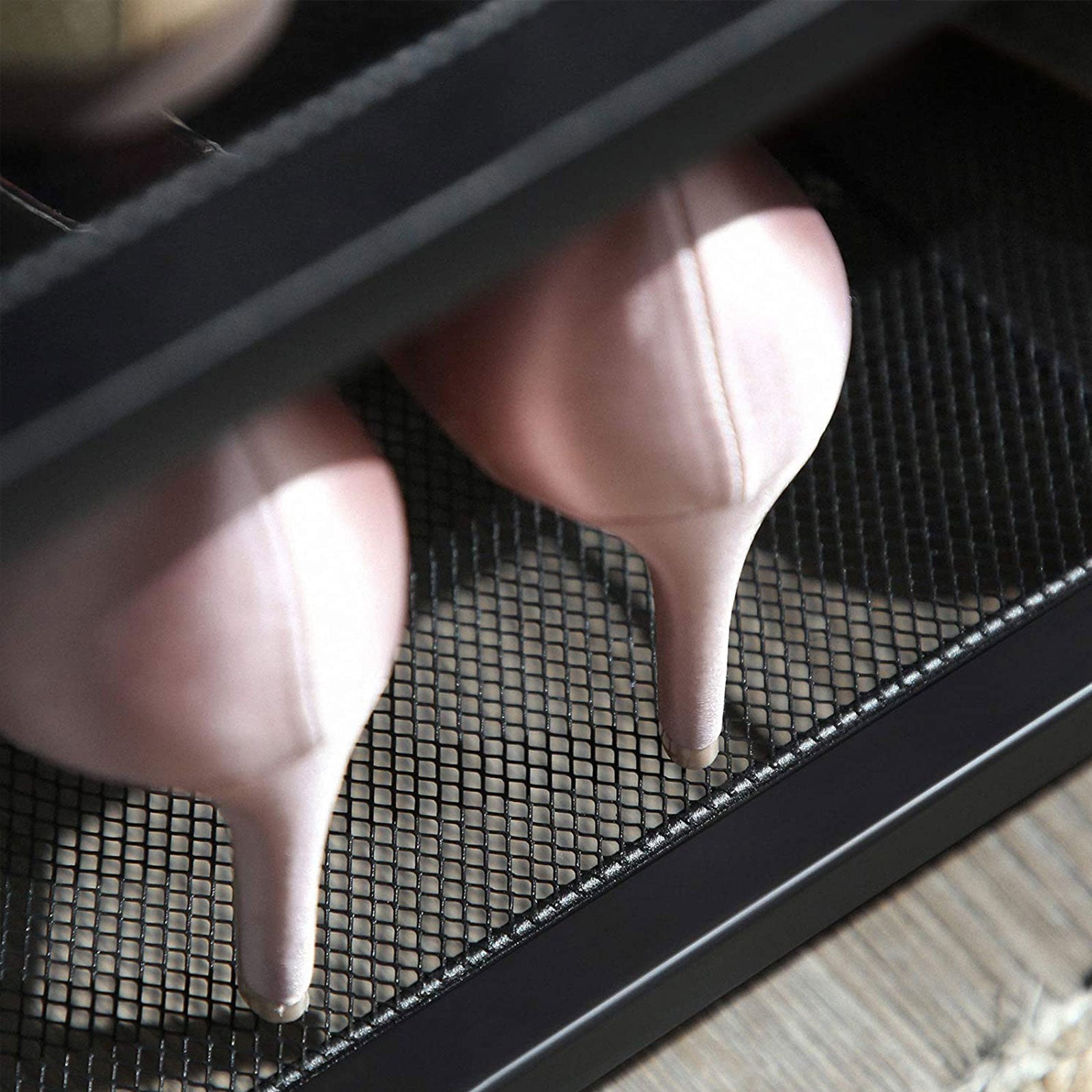 Schuhregal - mit 3 Grillen - 100 x 30 x 72 cm - braun/schwarz