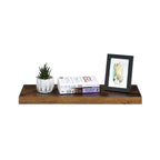Schwimmende Planke - Holzaussehen - 60 x 20 x 3,8 cm - braun