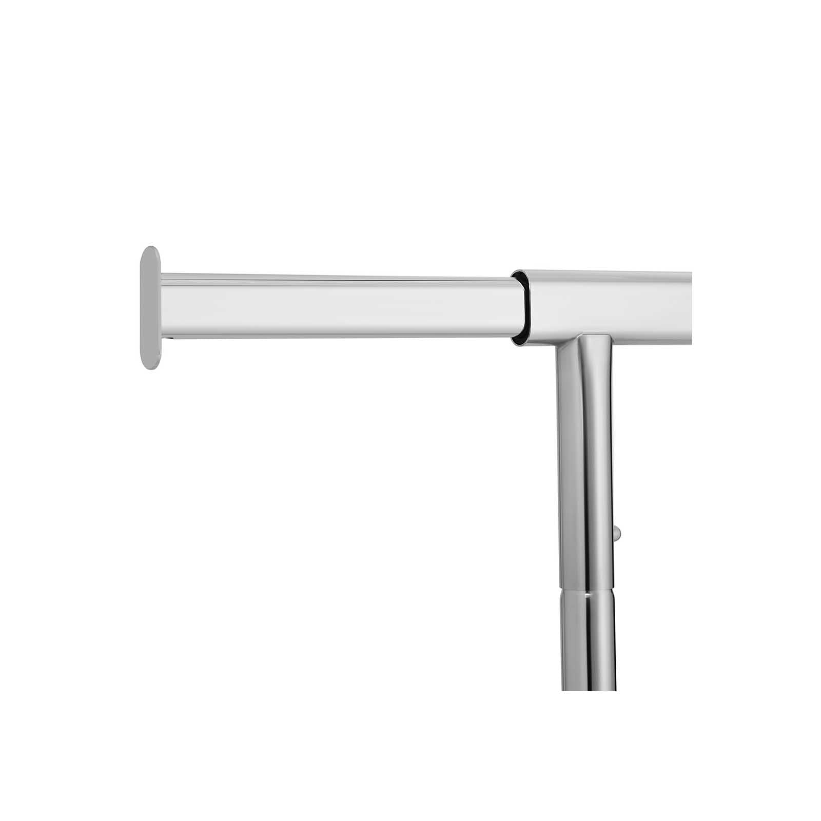 Kleidungsständer - auf Rädern - mit Stange - Schwarz