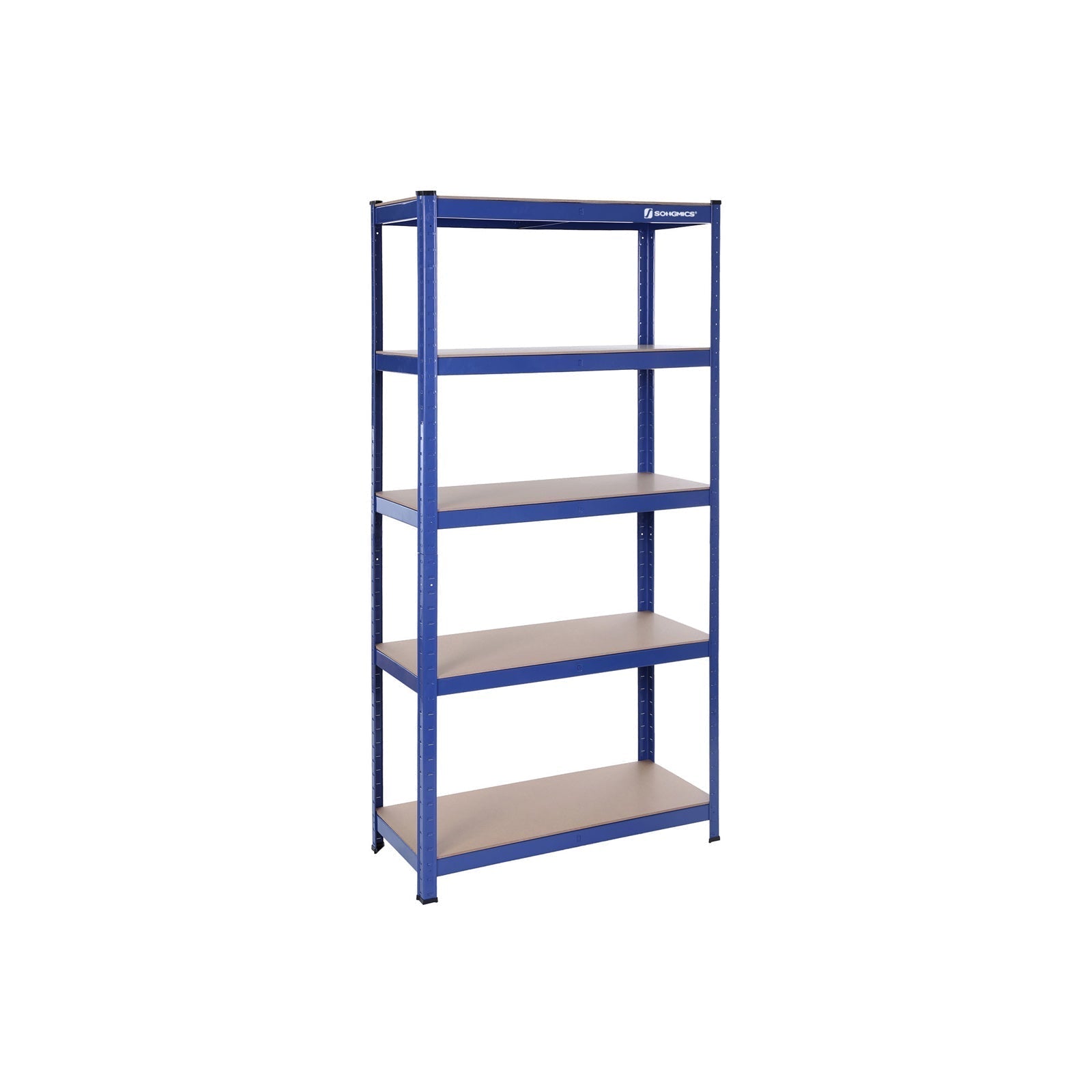Lagerregal - Metallschrank - 875 kg Lagerkapazität - 180 x 90 x 40 cm - Silber
