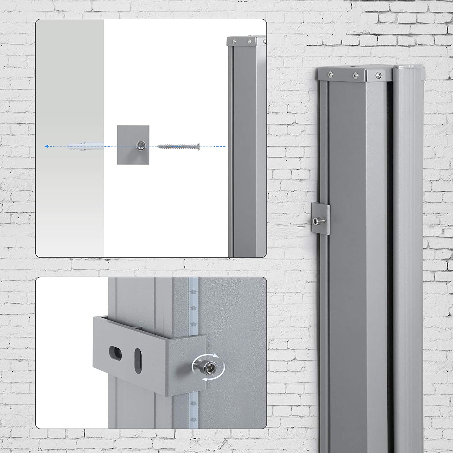 Seitendach - geeignet für Balkon geeignet