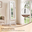 Sminkskåp, – låsbart spegelskåp med helkroppsspegel – 40 x 36 x 156 cm