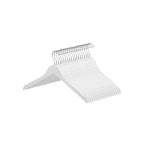 Kleerhangers - Massive Holzanhänger - Set von 20 - mit Kerben - Weiß