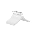 Kleerhangers - Massive Holzanhänger - Set von 20 - mit Kerben - Weiß
