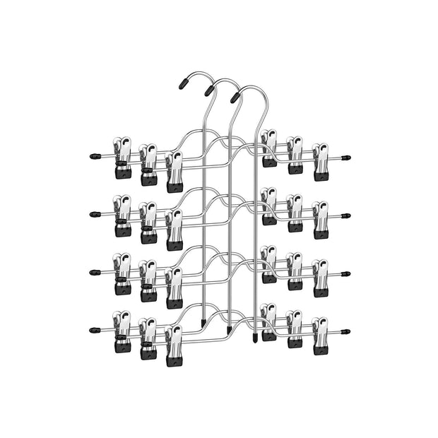 Hosenbügel - Weltraumunterricht - mit Clips - 3 - Metall Set - Metall