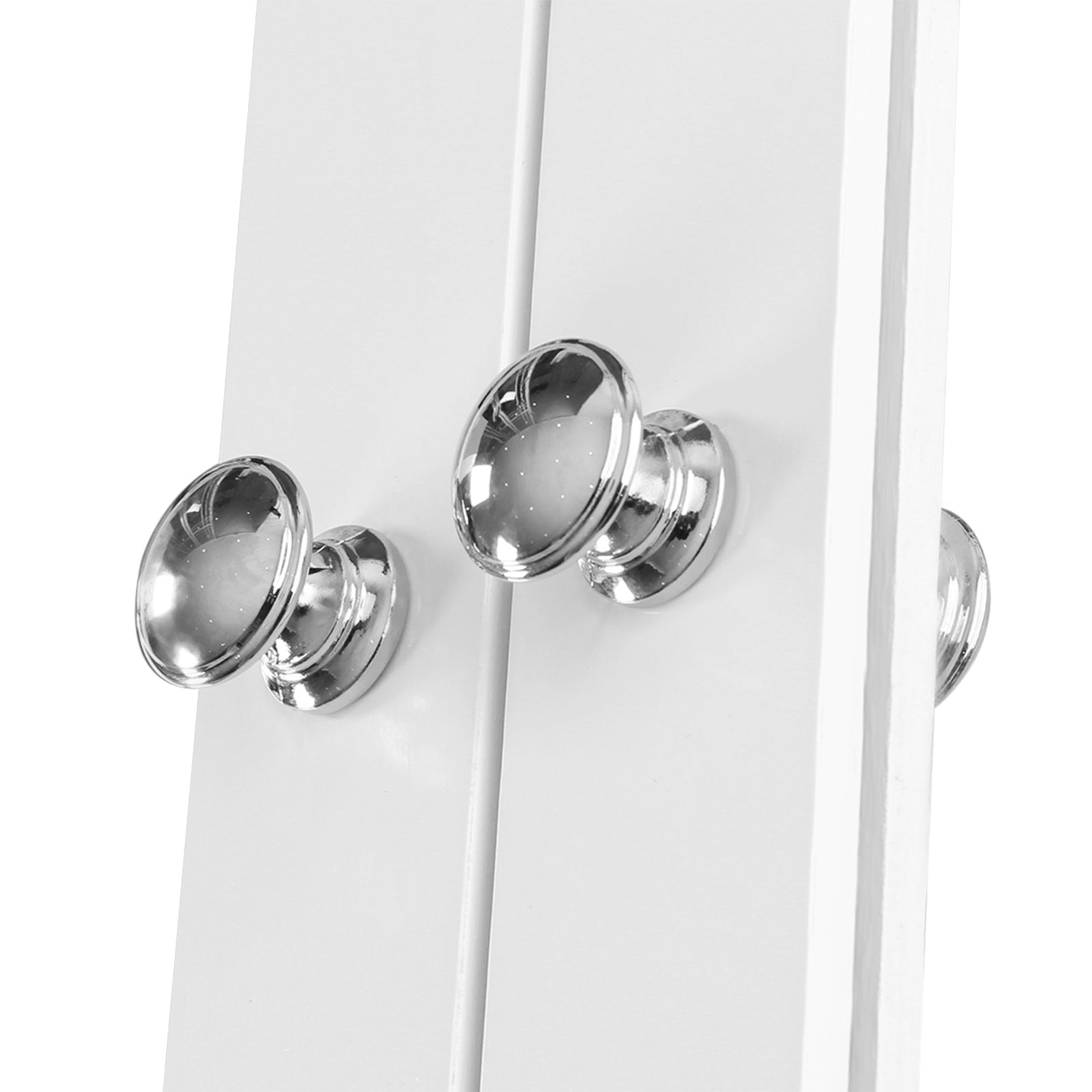 Spiegelschrank - Wandschrank - Doppeltür - Holz - Weiß