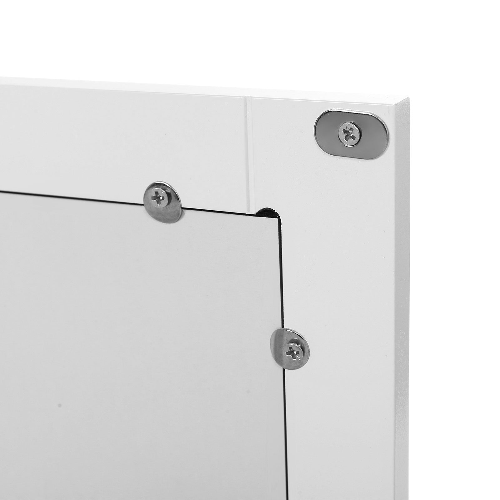 Spiegelschrank - Wandschrank - Doppeltür - Holz - Weiß