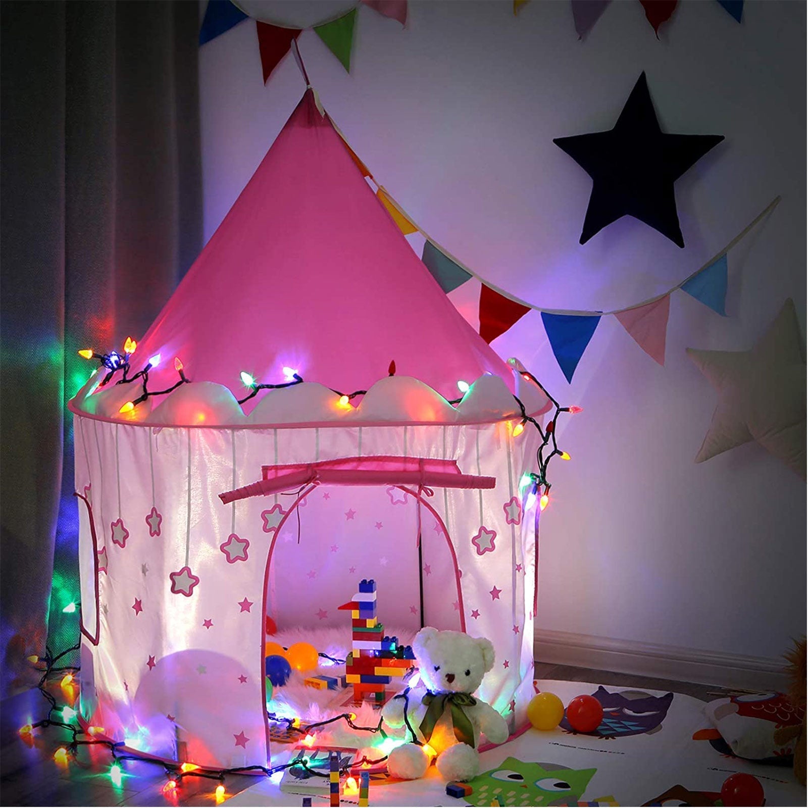 Spielen Sie Zelt - Prinzessin Zelt - Pop -up Speelhuis - Pink