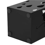 Dachhalter - Metallquadrat - mit 4 Haken und Wassersammelsbehälter - Schwarz