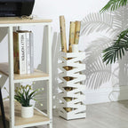 Regenschirmhalter - Quadratisches Design - mit Wassersammlung - Weiß