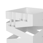 Regenschirmhalter - Quadratisches Design - mit Wassersammlung - Weiß