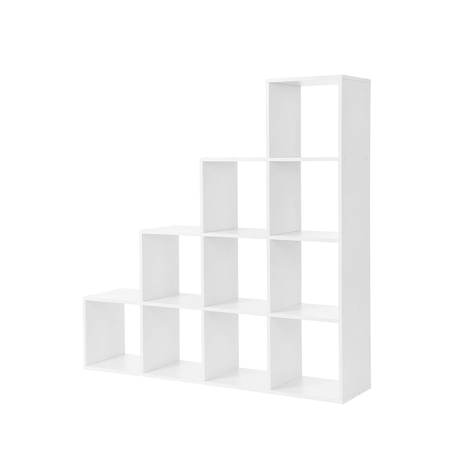 Bücherregal - 10 Würfelfächer - Stehschrank - Weiß
