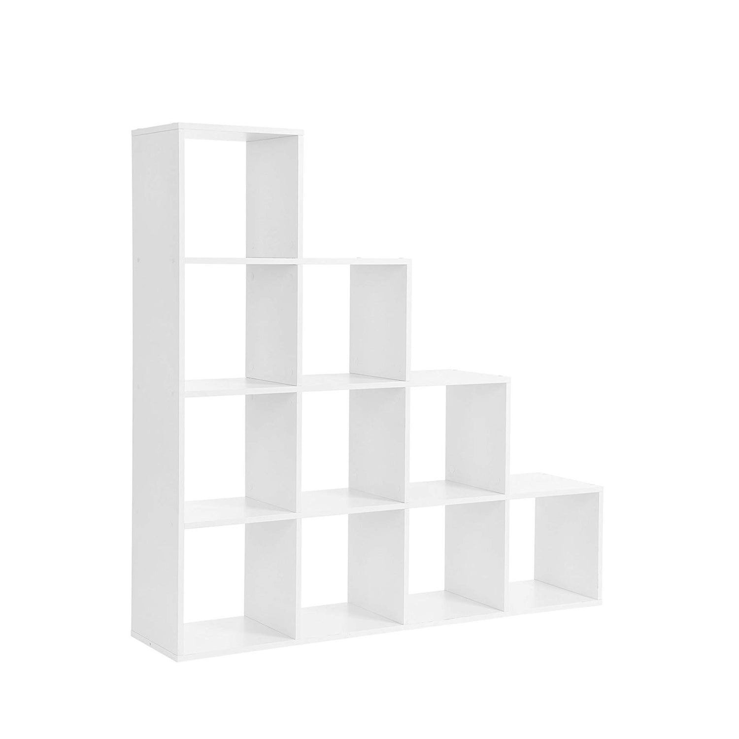 Bücherregal - 10 Würfelfächer - Stehschrank - Weiß