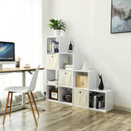 Bücherregal - 10 Würfelfächer - Stehschrank - Weiß