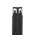 Lagerregal - Schrank mit 5 Regalen - 150 x 75 x 30 cm - bis 400 kg - Industrial - Schwarz