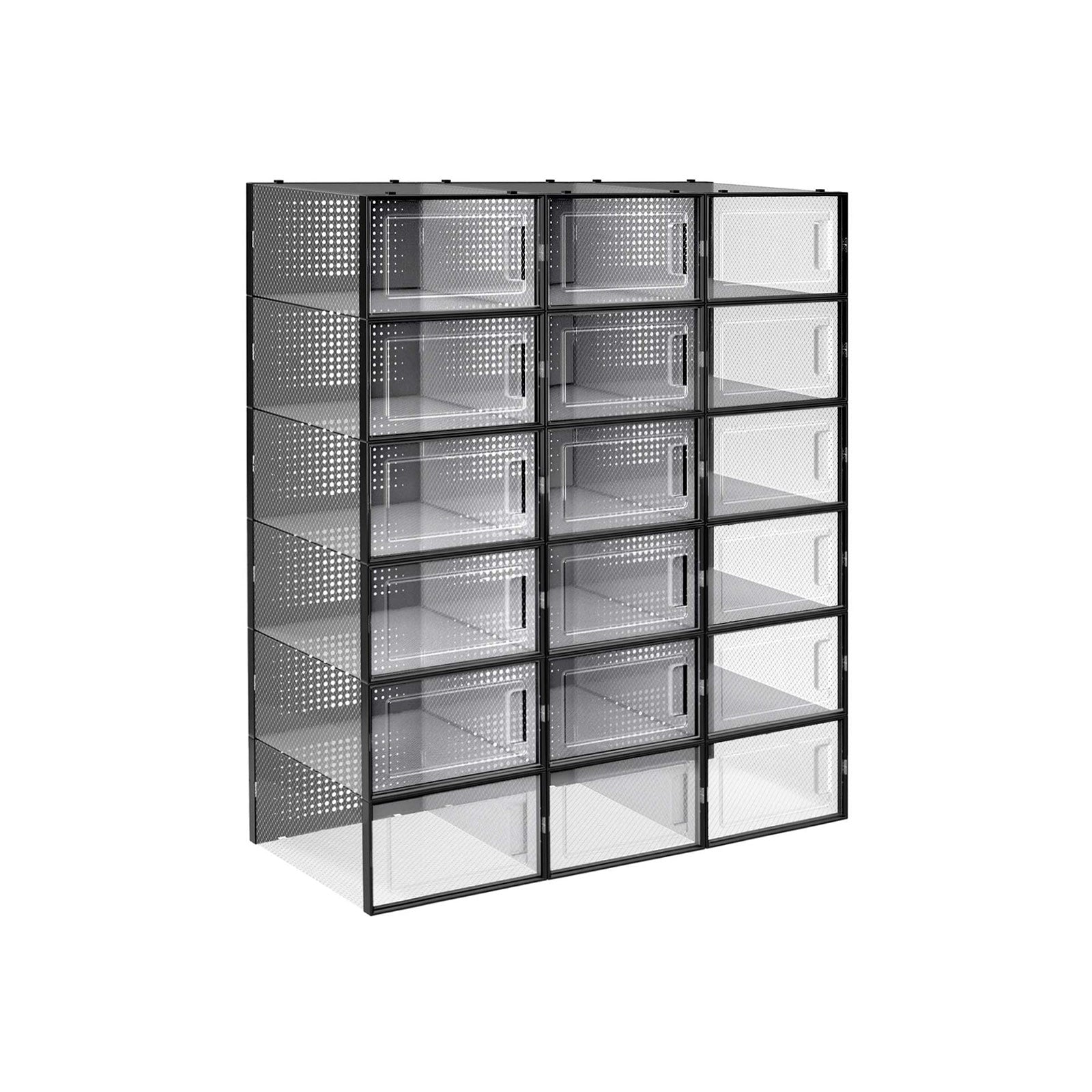 Schuhkartons - Schuhe Aufbewahrungsboxen - 18 - transparenter Kunststoff