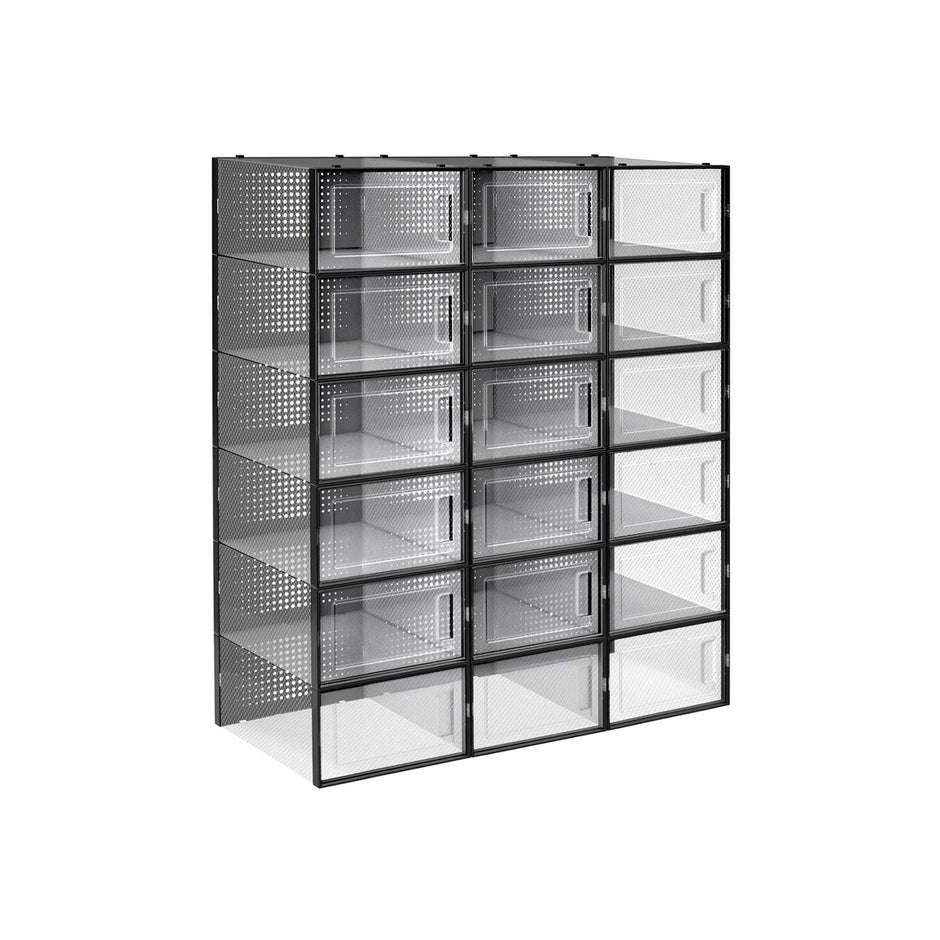 Schuhkartons - Schuhe Aufbewahrungsboxen - 18 - transparenter Kunststoff