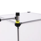 Schuhregal - Haken -UP -Schrank - Kunststoff - 10 Fächer - mit Türen - Weiß