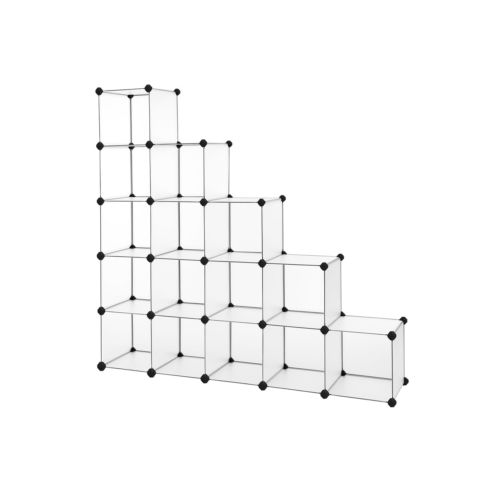 Würfelschrank - Racking -System - 16 Würfel - transparent