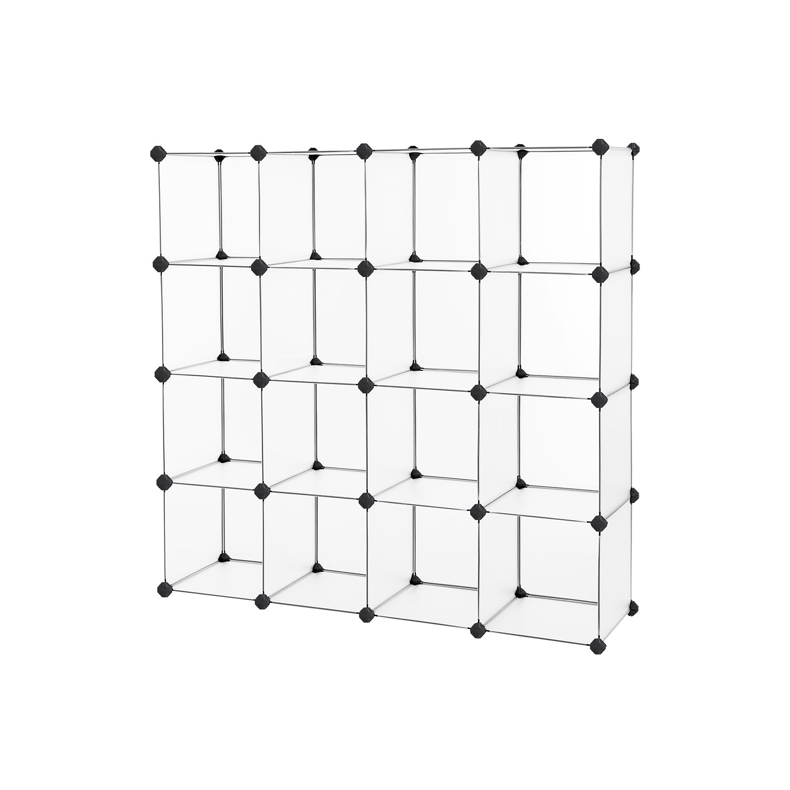 Würfelschrank - Racking -System - 16 Würfel - transparent
