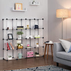 Würfelschrank - Racking -System - 16 Würfel - transparent