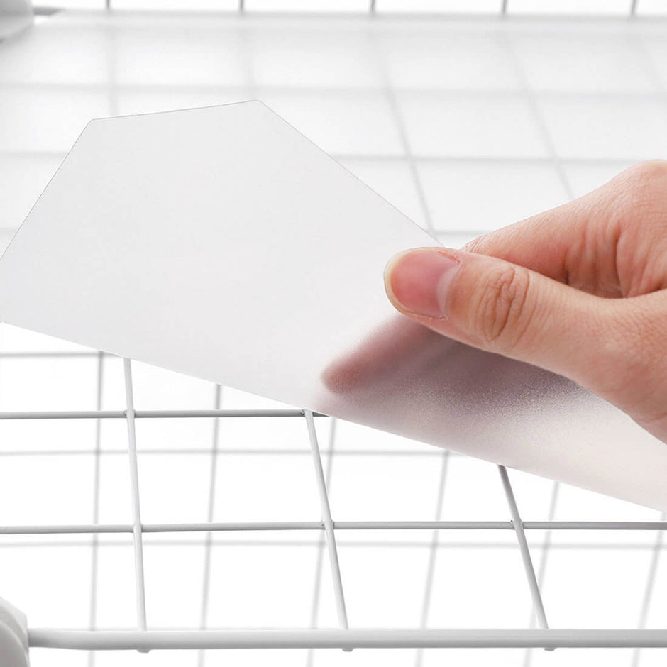 Lagerregal - Drahtwürfel - 16 Stücke - Metall - Weiß