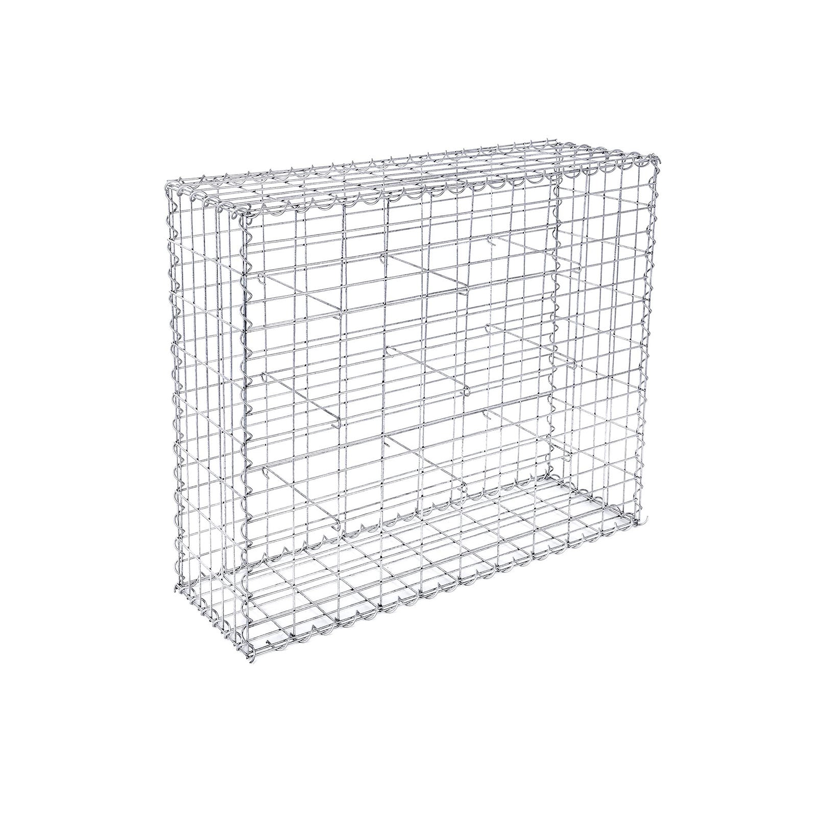 Steenkorf - Gabion - Draht hoch - Edelstahl - 100 x 80 x 30 cm