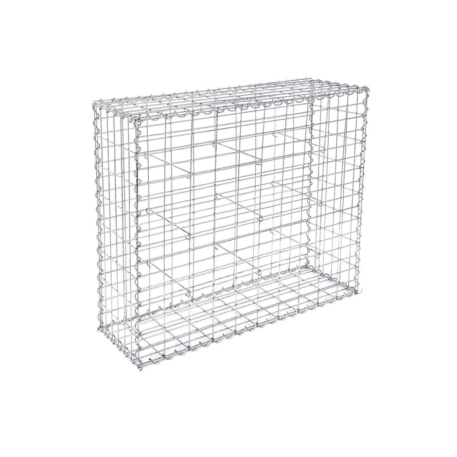 Steenkorf - Gabion - Draht hoch - Edelstahl - 100 x 80 x 30 cm