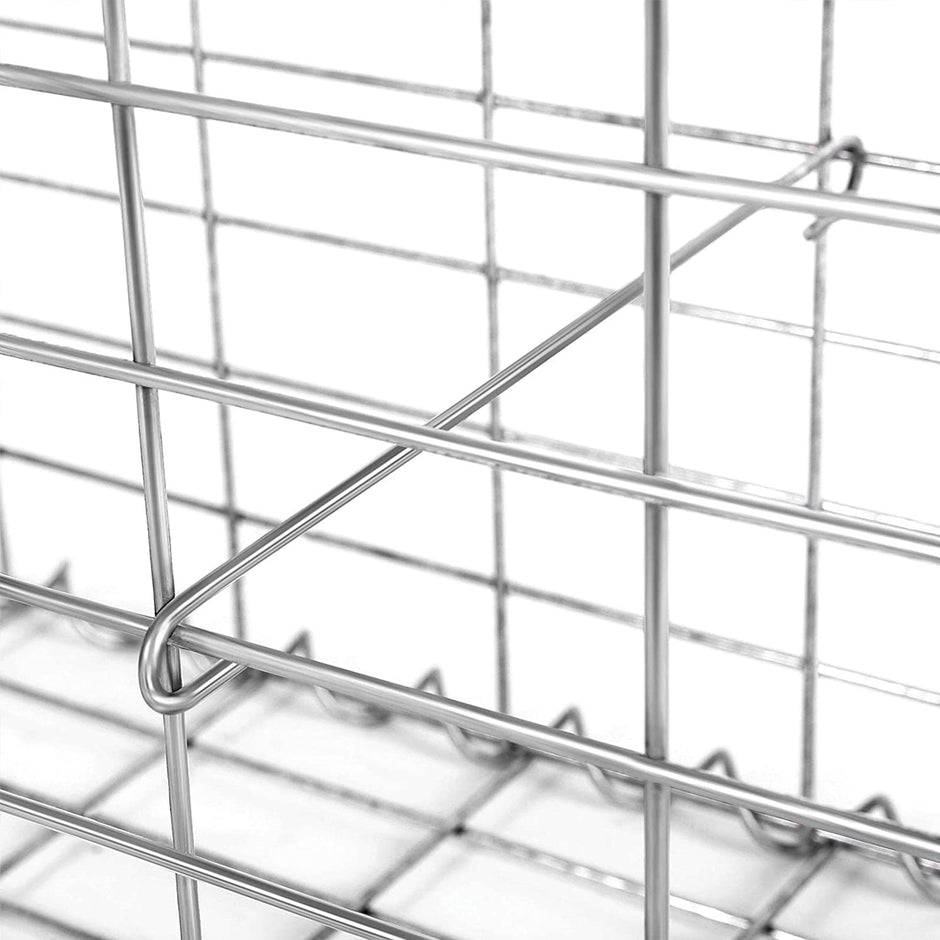 Steenkorf - Gabion - Draht hoch - Edelstahl - 100 x 80 x 30 cm