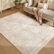 Vloerkleed - Wasbaar en Antislip - Cappuccinobeige - 160 x 230 cm