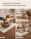 Vloerkleed - 150 x 80 cm - 3D Geometrisch Patroon - Wasbaar - Crèmewit