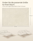 Vloerkleed - 170 x 120 cm - 3D Geometrisch Patroon - Wasbaar - Crèmewit