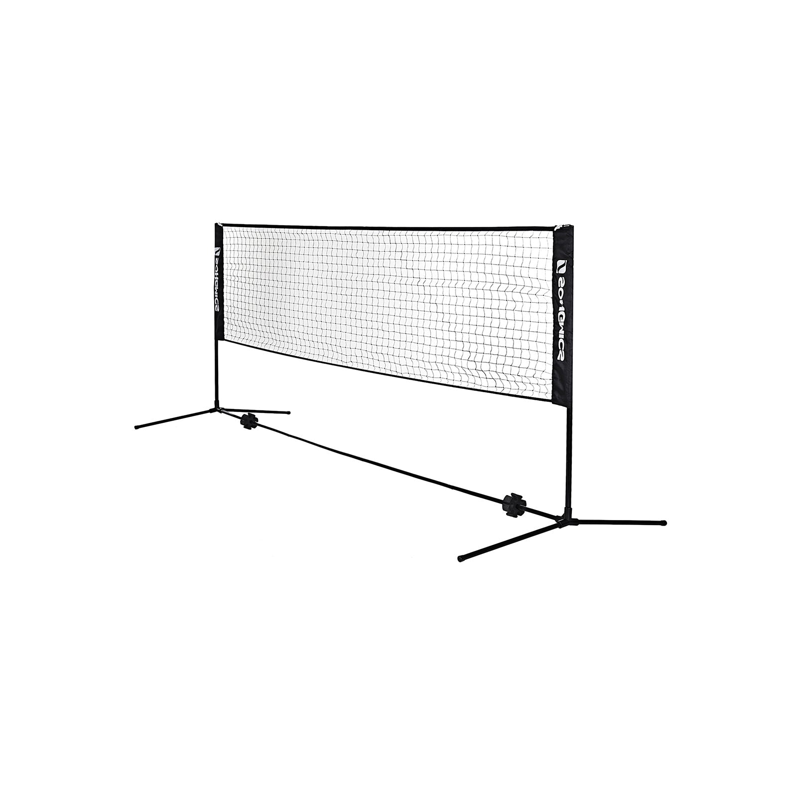 Badmintonnet - Höhe einstellbar - Tennisnet Standard - Schwarz