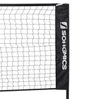 Badmintonnet - Höhe einstellbar - Tennisnet Standard - Schwarz