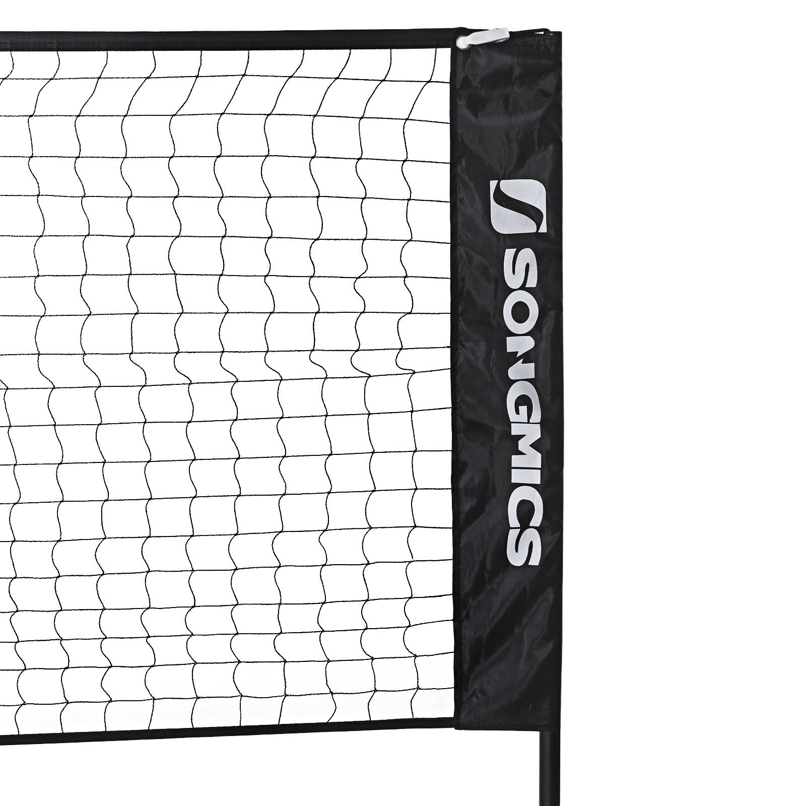 Badmintonnet - Höhe einstellbar - Tennisnet Standard - Schwarz
