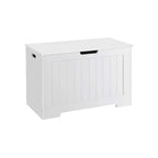 Bank mit Stauraum - Schuhbank - Spielzeugkasten - Lagerschrank - Weiß