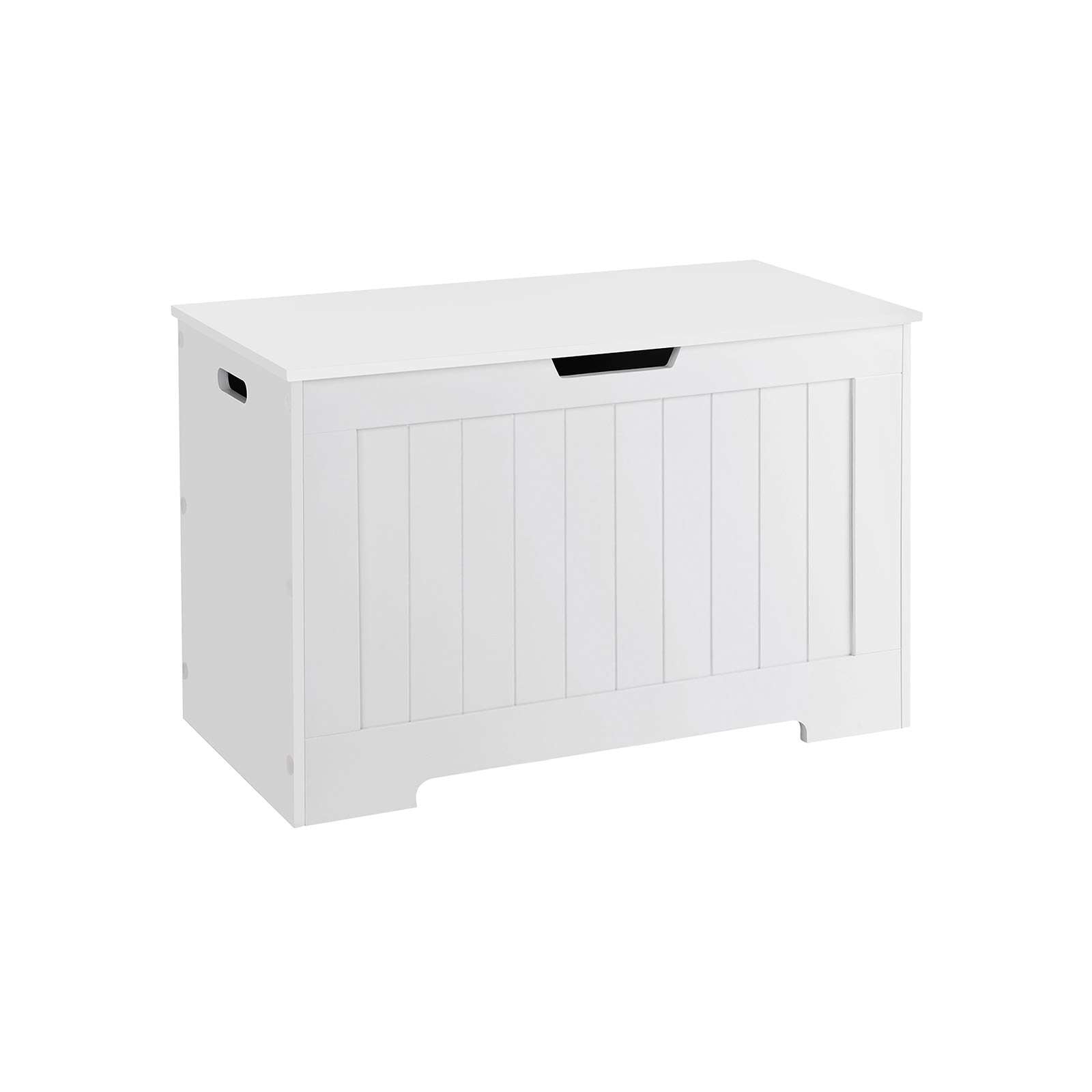 Bank mit Stauraum - Schuhbank - Spielzeugkasten - Lagerschrank - Weiß